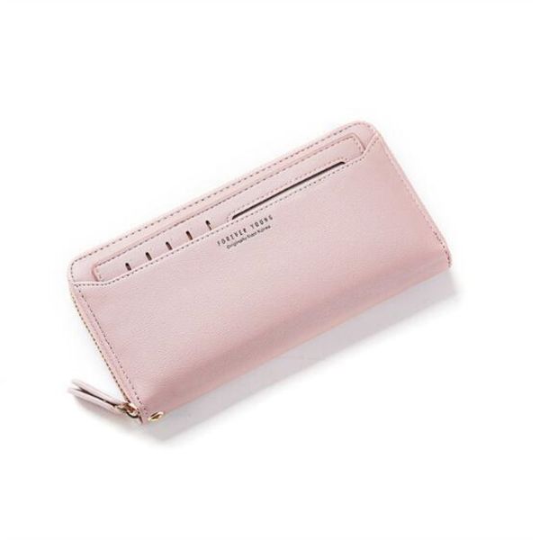 

zipper clutch wallets for women coin purses card holder phone pocket long purse fashion female wallet carteira, Red;black