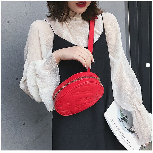 

fashion waist bag girls women leather messenger shoulder bag women fanny pack travel zipper waist pack