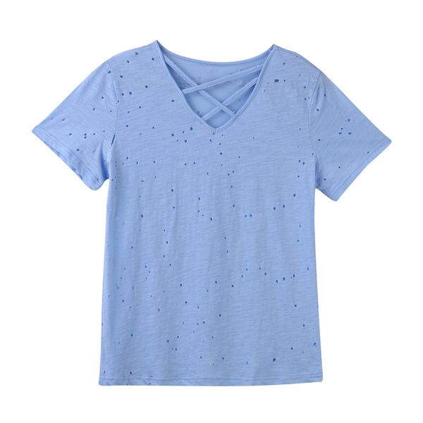 

горячая распродажа футболка женщины 2017 летняя мода женская футболка v-образным вырезом женская футболка с коротким рукавом элегантные топы, White