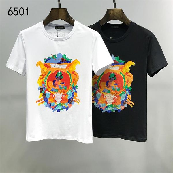 

mens designer t shirts fashion mens clothing 2020 summer casual streetwear t shirt rivet cotton blend crew neck short sleeve -3xl @884, White;black