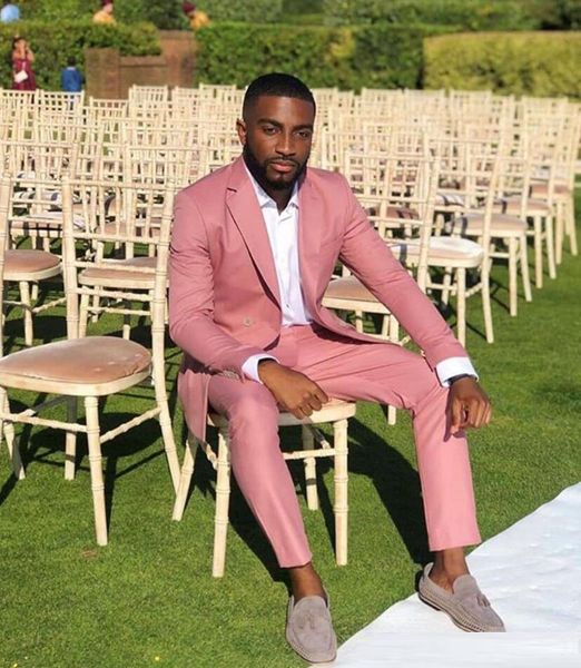 

latest designers 2020 pink groomsmen suit peak lapel groom tuxedos mens wedding suits wedding/prom/dinner man blazer tux(jacket+pants, Black;gray