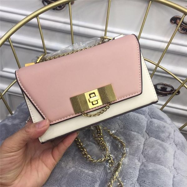 

elegant2019 square small ck metal buckle decoration renovate single shoulder woman case mini- chain package packet