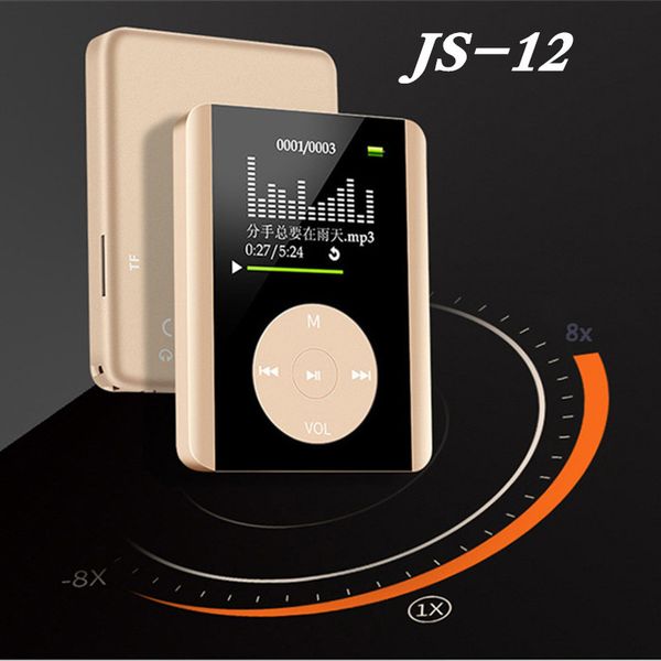 

8gb mini hifi sport mp3 music player scrub material js-12 mp3 e-book fm radio recording support tf card walkmalk mp3 player