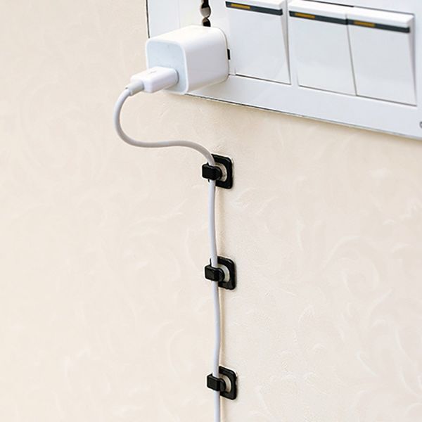 

household mini deskwall wire fixed self-adhesive wire clip durable abs fixed clip cable wrapper
