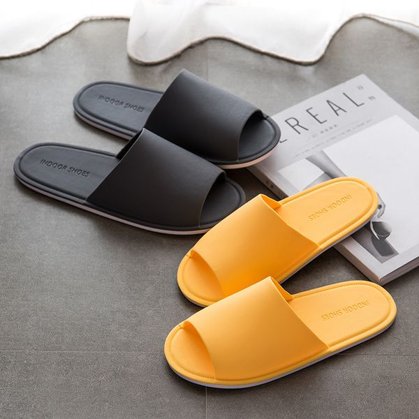 

asifn women l slippers summer bathroom shoes slides casual style men non-slip indoor 6 size home sapato masculino flip flops, Black