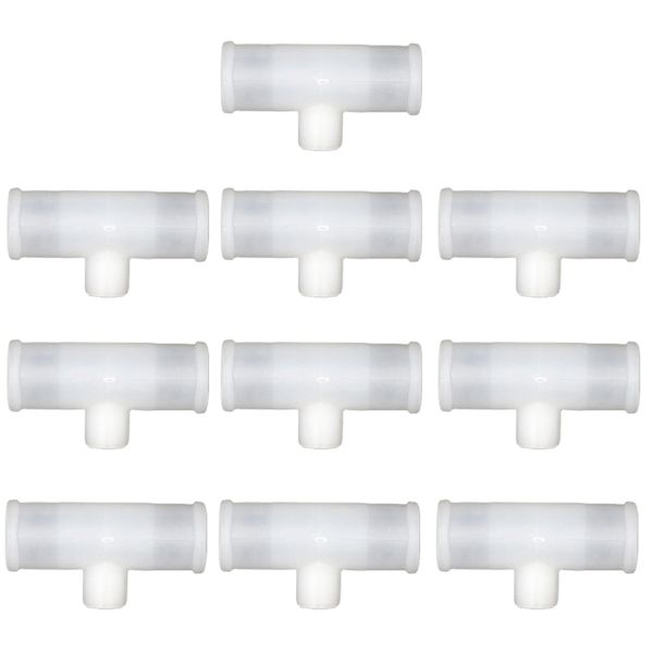 

10pcs 1/2\" pvc tee tube fittings automatic poultry chicken waterer accessory