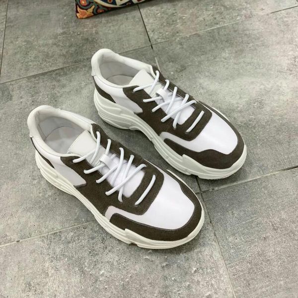 

2019 classic designer breathable wild old dad sneaker combination soles lace-up men women fashion casual shoes size 35-40, Black