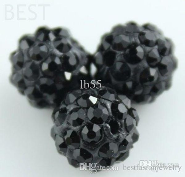 

diy моды горячей 10мм черный micro pave cz дискотечный шар кристалл хорошее ожерелье из бисера браслет beads.mjpw оптом! фото! mixed lot! k3, Crystal