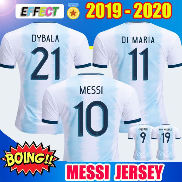 

new 2020 argentina soccer jersey copa america 2019 national team messi dybala icardi away blue camisetas de futbol mens kids football shirts, Black;yellow