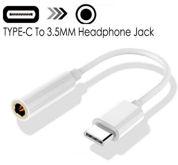 

new type c to 3.5 jack earphone cable usb c to 3.5mm aux headphones adapter for huawei mate p20 pro xiaomi mix