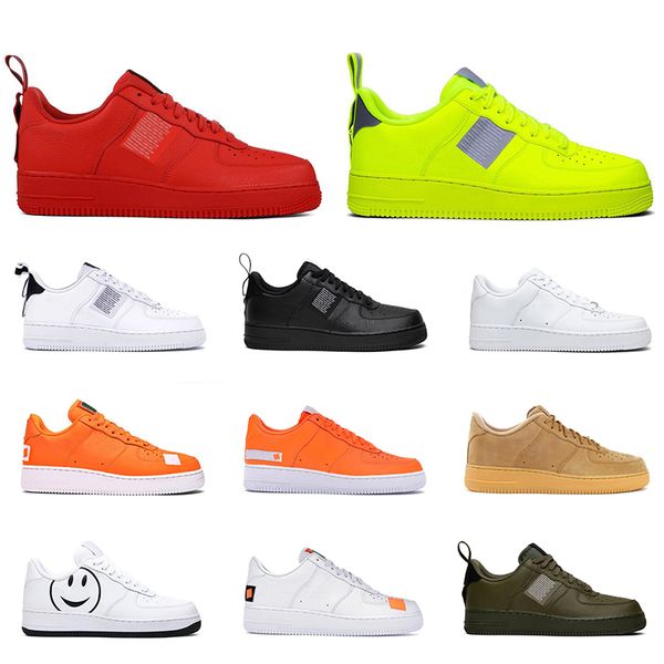 

2019 men women fashion platform sneakers utility black white triple volt red olive have a day flax mens trainer casual skateboard shoes