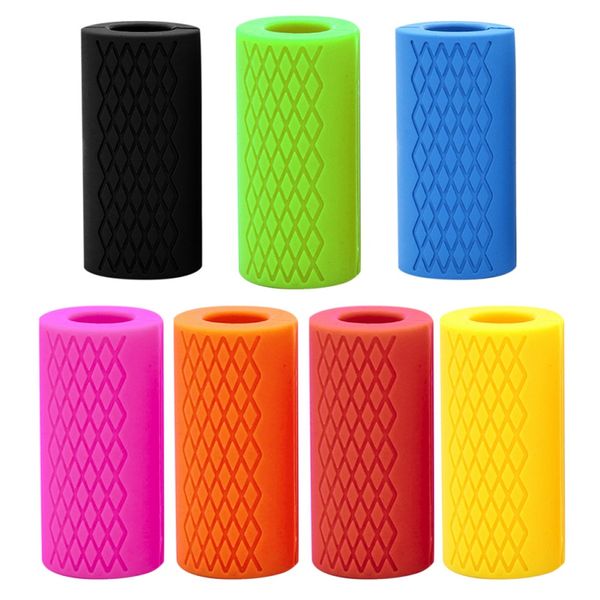 

silicone soft grip anti-slip barbell grip kettlebell pull up weightlifting support silicon gym protective tool
