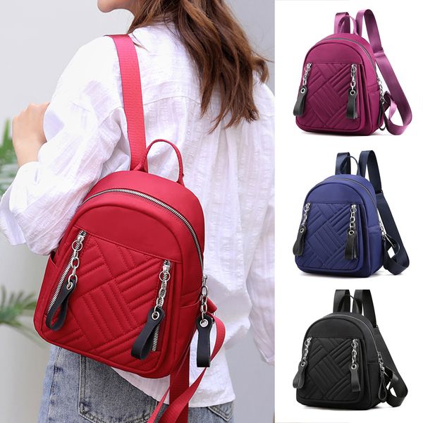 

kkmhan brand women's fashion nylon waterproof large capacity shoulder school bags backpacks dropshipping mochila feminina