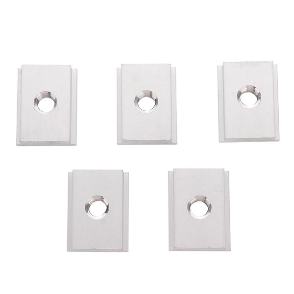 

5pcs m8 t-track aluminum alloy t slot nuts for woodworking tool jigs screw slot fastener sets slider sliding nut