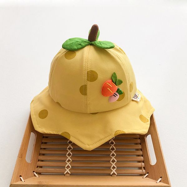 

baby hat spring and autumn cute kids sun hat boys, Yellow