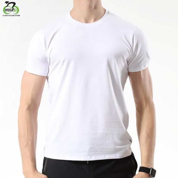 

wosawe мужская рубашка запуск футболки женщины с коротким рукавом спортивный костюм пригодности гимнастики футбол джерси обучение джерси бег, Black;blue