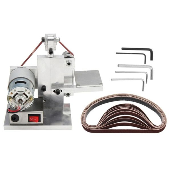 

promotion 110-240v diy electric belt sander polishing grinding mount machine edge sharpener wood metal angle grinder