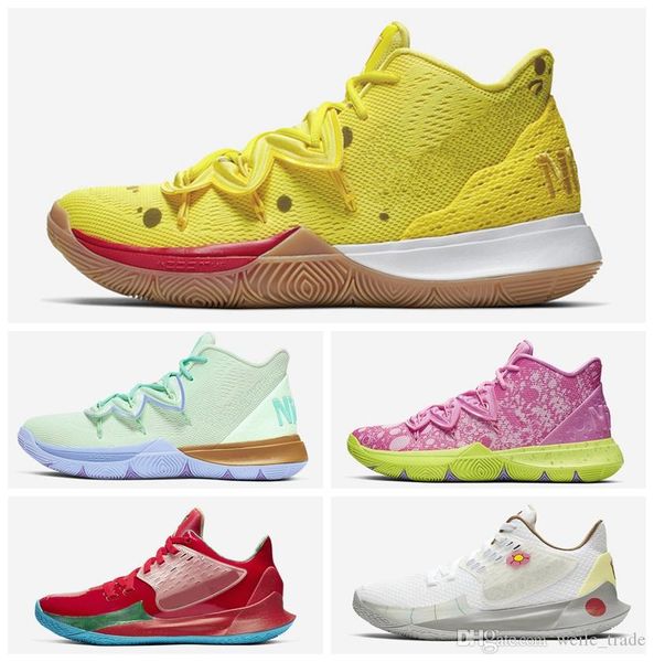 

2019 kyrie sponge mens basketball shoes 5s trainers irving 5 squidward mountain oreo friends patrick sports sneakers baskets des chaussures