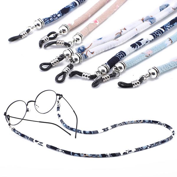 

fashion new blue and white porcelain series eyeglass nylon rope sunglasses neck string cord retainer strap rope 2020, Silver