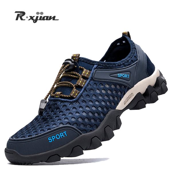 

genuine r.xjian mesh breathable aqua shoes men quick dry sneakers upstream non-slip outdoor wading shoes sports water male