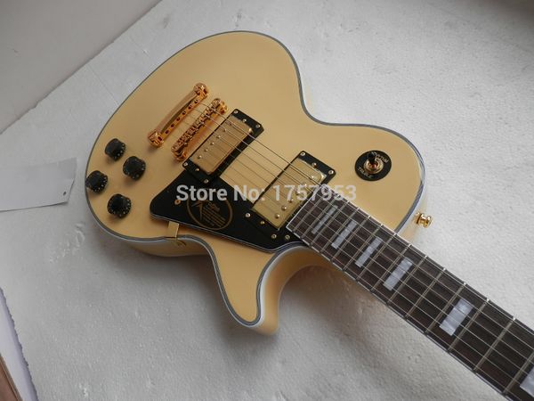 

Фабрика Custom Shop 2017 Новый Молочный Желтый Custom L Электрогитара бесплатная доставка 3 1