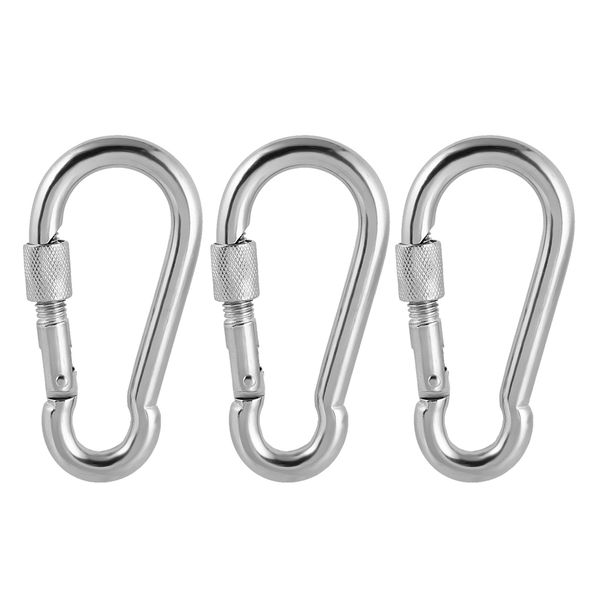 

3x snap hook camping bungee sail kayak non-slip carabiner screw supplies