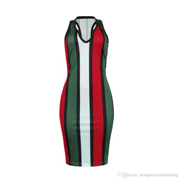 

women summer dresses stripe skinny dresses backless deep v neck lady beach dress womens club clothing, Black;gray