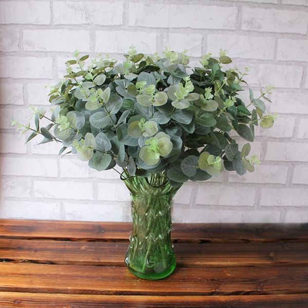 

artificial fake leaf eucalyptus leave simulation leaves wedding party home decor