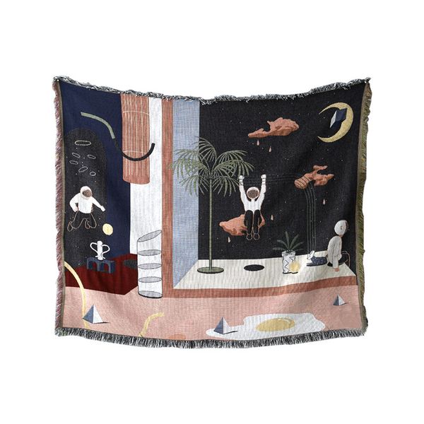 

original nordic sofa towel full cover ins wind sand release lazy sofa cushion cover single double backrest towel blanket