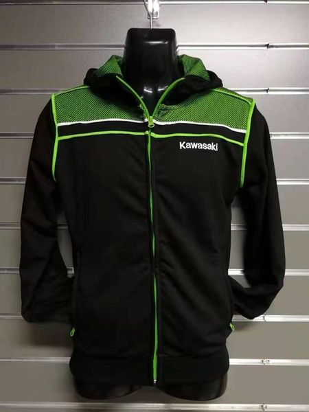 

2019 new motorcycle men's riding hoodies for gp moto racing zip up sweatshirt motorbike black green hoodie