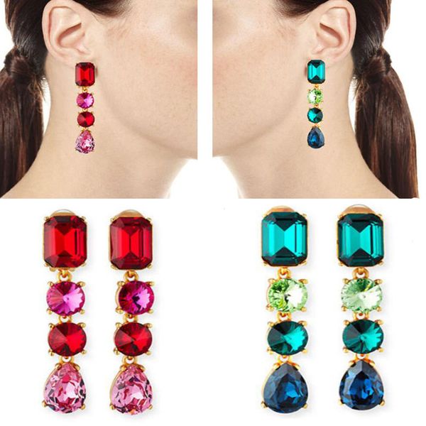 

csxjd 2019 new luxury crystal mix and match without pierced ears ear clip, Silver