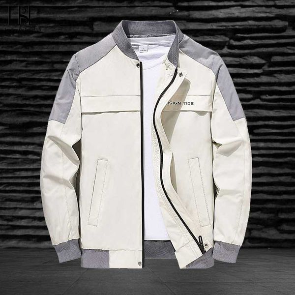 

casual new men's bomber jacket autumn spring patchwork zipper coat men 2020 streetwear pilot coats men clothing plus size 4xl, Black;brown