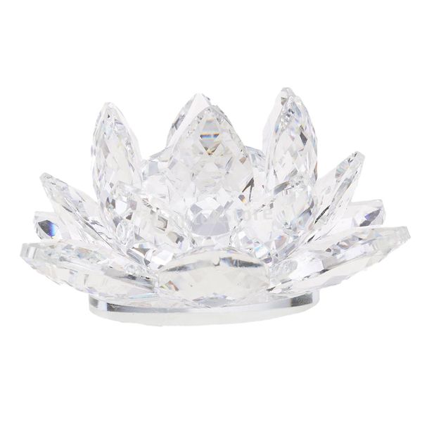 

crystal lotus flower crafts paperweights glass model home feng shui decor