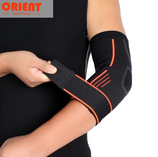 

outdoor sports elbow support brace pad aid strap band arm elastic sleeve bandage pads basketball volleyball sport support, Black;gray