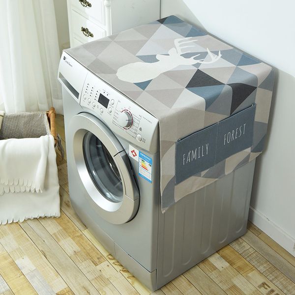 

table cloth manufacturer direct sale washing machine single door refrigerator cover dustproof general cotton and linen