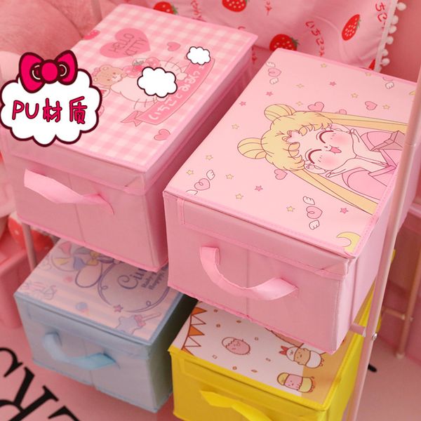 

девушка сердце объемное складной ящик для хранения крытой одежды коробки для хранения бытовых общей ткани для хранения box finishing