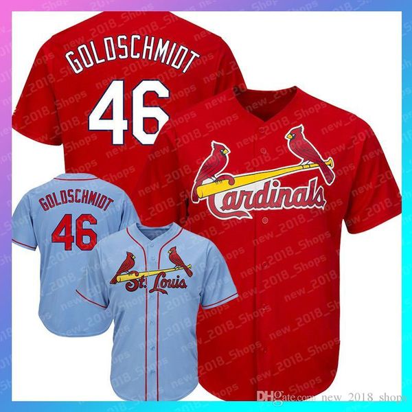 

46 Paul Goldschmidt Cardinals Baseball Jersey St. Louis 4 Yadier Molina 1 Ozzie Smith cheap 25 Dexter Fowler Retro