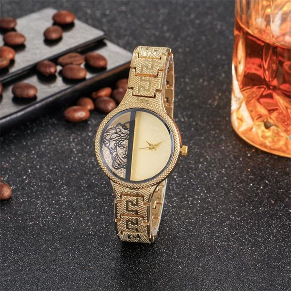 

diamond gold japan move red quartz women wrist vs watch + 4 colors famous vogue fashion rose gold watch men's watch7, Slivery;brown