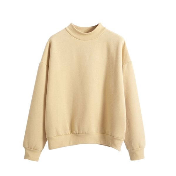 

women casual long sleeve hoodie sweatshirt jumper pullover thick autumn winter cx17, Black