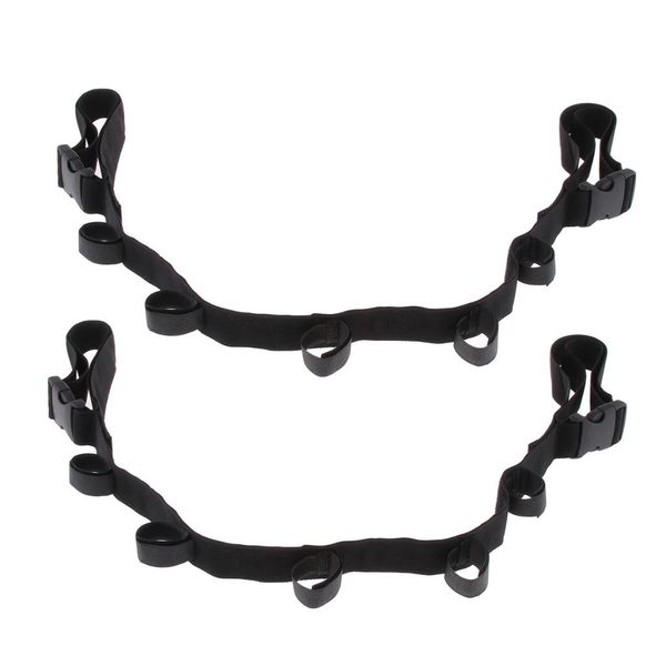 

2pcs car fishing pole holder rod storage rack & nylon lace adjustable