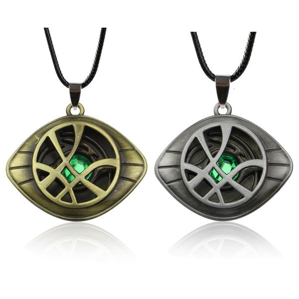 

doctor strange necklace crystal eye of agamotto pendant the infinity war fashion necklaces gift jewelry accessories, Silver