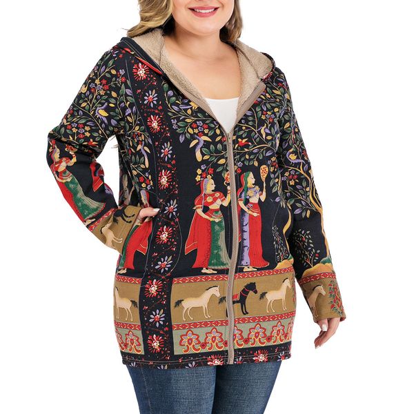 

хорошие парки женские женские зимние пальто печати утолщение хлопок зимняя куртка мода женская верхняя одежда парки для женщин 8m3, Black