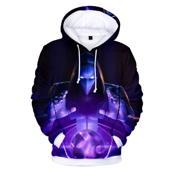

style-2019 new european and american hoodie digital hoodie for men and women, Black