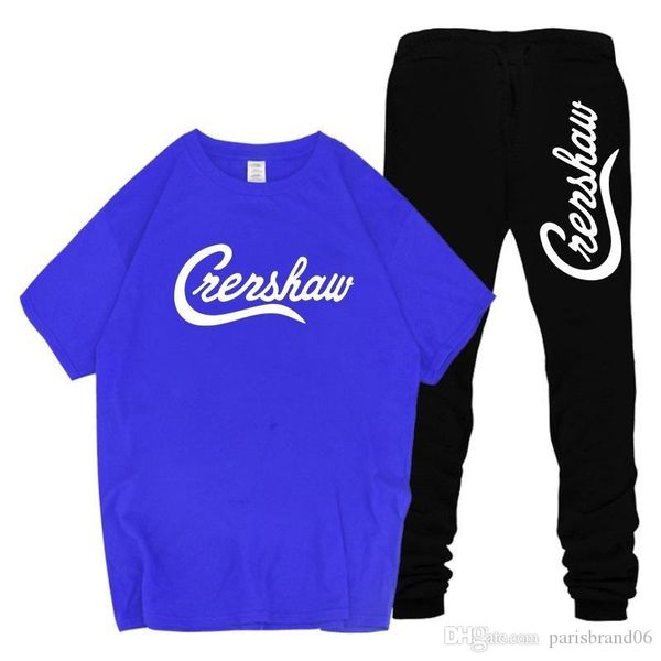 

mens nipsey hussle 2pcs tracksuits rip 3d letter tshirts pencil pants plus size sets teenager sports suits, Gray