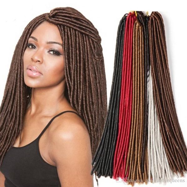 2019 Fashion Woman 20inch 24roots Synthetic Faux Locs Crochet