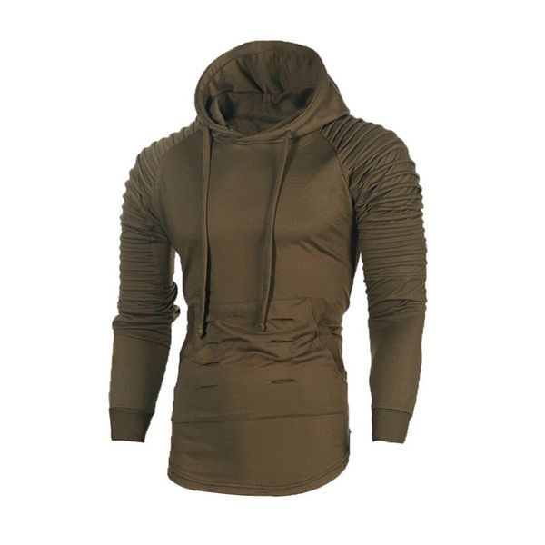 

laamei mens hoodies fashion mens solid color hooded slim sweatshirt hoodie hip hop hoodies sportswear tracksuit clothing, Black