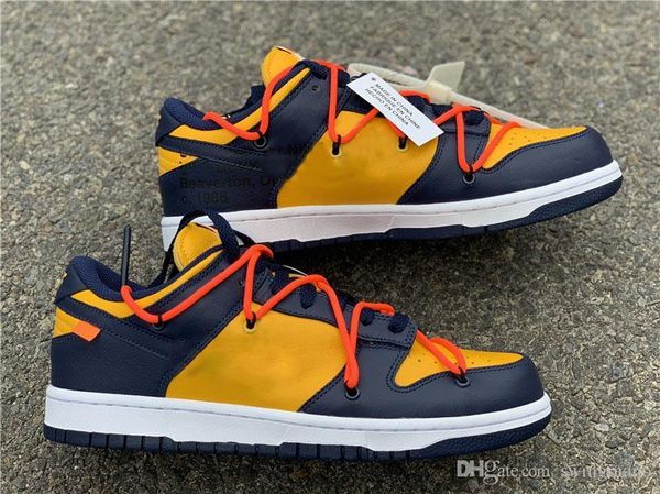 

2019 аутентичные off dunk low leather collection белые кроссовки university gold midnight navy athletic мужчины женщины спортивные кроссовки