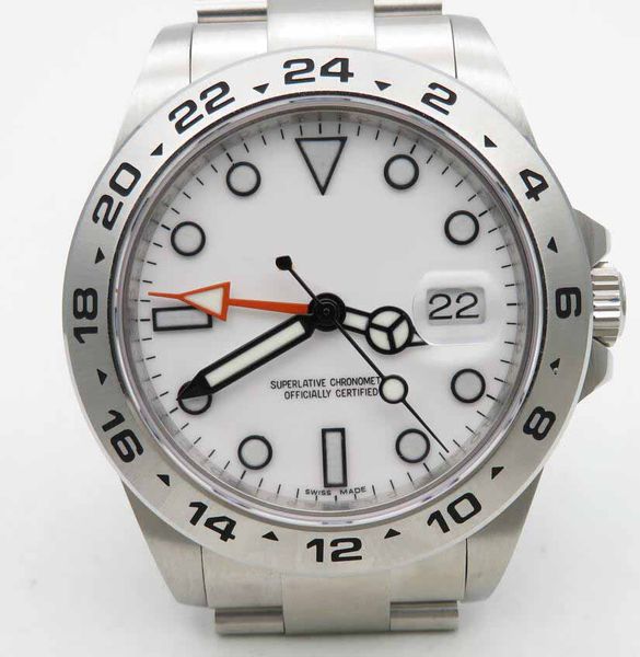 

mens limited edition bp maker 42mm explorer 216570 stainless steel asia 2813 white dial movement mechanical automatic mens watch watches, Slivery;brown