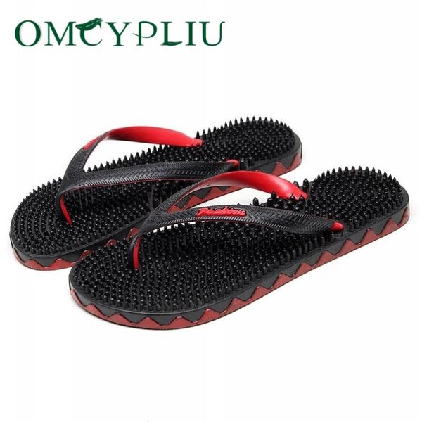 

2019 summer massage shoes woman sandals women slippers beach shoes fashion large size flats ladies flip flops bathroom shoe, Black