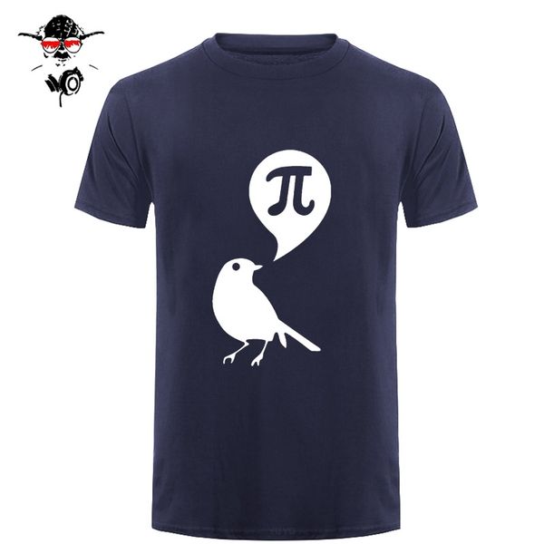 

men's t-shirts summer fashion brand quality style men t-shirt bird mathematics pi man cotton short sleeve funny t shirt tees, White;black